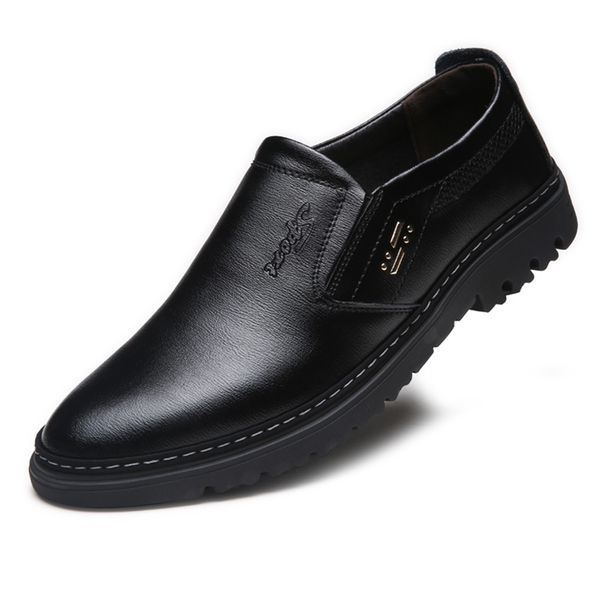 genuine leather men casual shoes spring autumn breathable mens loafers fashion slip on soft driving zapatillas hombre 220808, Black 
genuine leather men casual shoes spring autumn breathable mens loafers fashion slip on soft driving zapatillas hombre 220808, Black