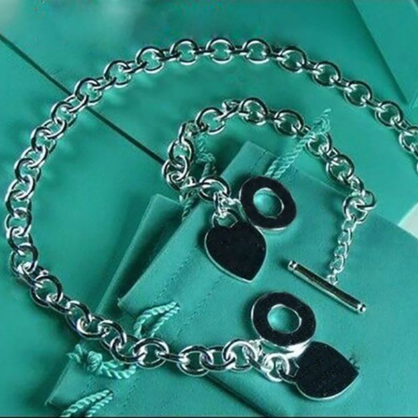 love heart necklace bracelet sets with box birthday christmas gift designer jewelry wedding statement pendant bracelets necklaces bangle, Silver
love heart necklace bracelet sets with box birthday christmas gift designer jewelry wedding statement pendant bracelets necklaces bangle, Silver
