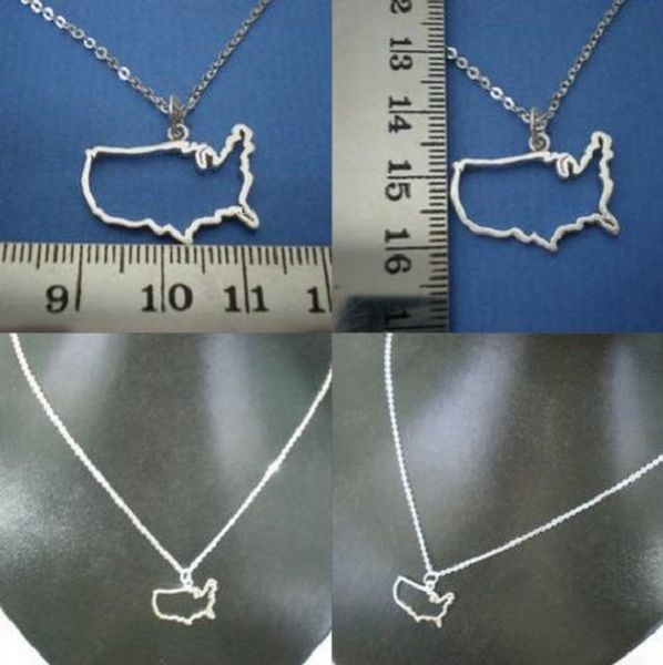 5pcs outline united states map pendant necklace geometric usa silhouette american country nation continent charm chain necklaces, Silver
5pcs outline united states map pendant necklace geometric usa silhouette american country nation continent charm chain necklaces, Silver