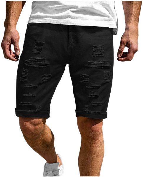 summer casual shorts cuffed ripped imitation jeans short pants solid color fashion sports shorts - limsea z5pp#, White;black
summer casual shorts cuffed ripped imitation jeans short pants solid color fashion sports shorts - limsea z5pp#, White;black