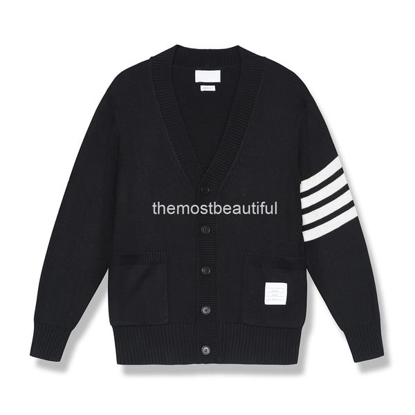 women's sweaters tb autumn and winter fashion leisure loose men women lovers wool blended four bar knitted cardigan coat, White;black
women's sweaters tb autumn and winter fashion leisure loose men women lovers wool blended four bar knitted cardigan coat, White;black