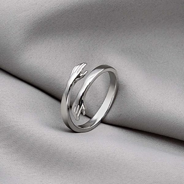 cluster rings gold silver color love hug open ring for women cute minimalist hands embracing adjustable couple jewelry party gift, Golden;silver
cluster rings gold silver color love hug open ring for women cute minimalist hands embracing adjustable couple jewelry party gift, Golden;silver