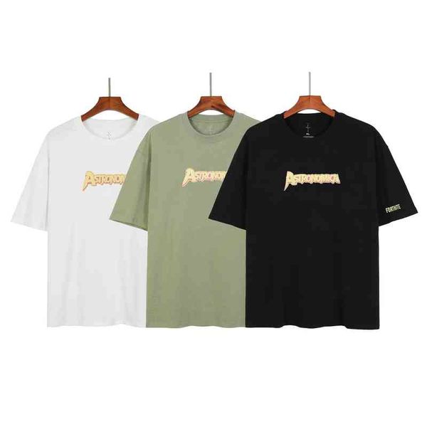 men's t-shirts summer cactus jack tee fortress night foaming letter printing loose half sleeve men and women 65k7, White;black
men's t-shirts summer cactus jack tee fortress night foaming letter printing loose half sleeve men and women 65k7, White;black