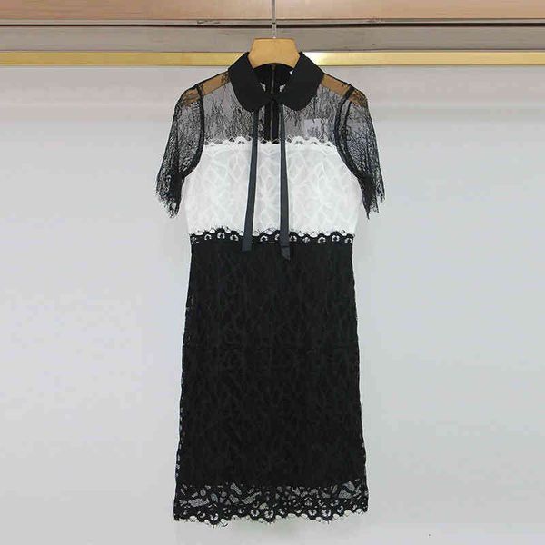 casual dresses sandro spring summer black white stitched hollow lace french elegant dress, Black;gray
casual dresses sandro spring summer black white stitched hollow lace french elegant dress, Black;gray
