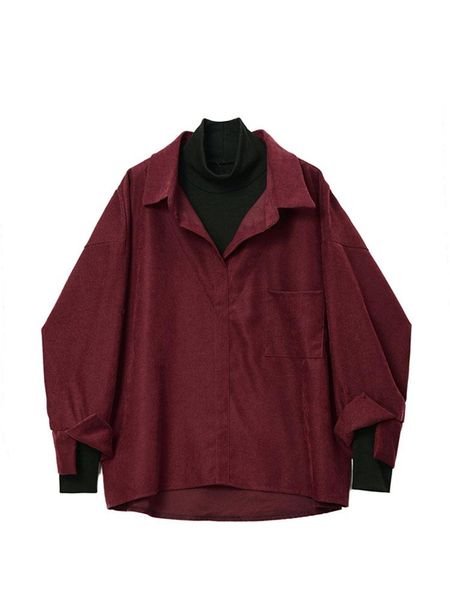 women's blouses & shirts fake two piece shirt women patchwork turtleneck turn-down collar autumn winter casual lady long sleeves female, White
women's blouses & shirts fake two piece shirt women patchwork turtleneck turn-down collar autumn winter casual lady long sleeves female, White
