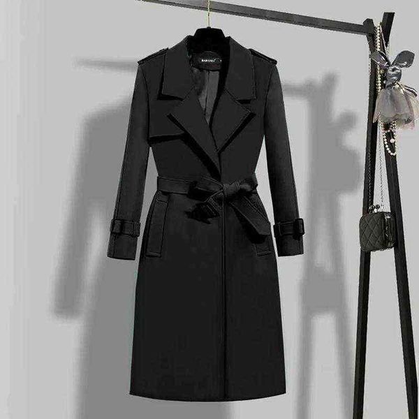 women's trench coats women's mid-length spring and autumn jackets british style belt loose coat clothingwomen's t220809, Tan;black
women's trench coats women's mid-length spring and autumn jackets british style belt loose coat clothingwomen's t220809, Tan;black