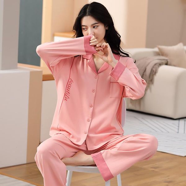 pajamas womens spring and sleepwear autumn 100 cotton cardigan ladies home wear two-piece suit casual long sleeve pyjamas set, Black;red
pajamas womens spring and sleepwear autumn 100 cotton cardigan ladies home wear two-piece suit casual long sleeve pyjamas set, Black;red
