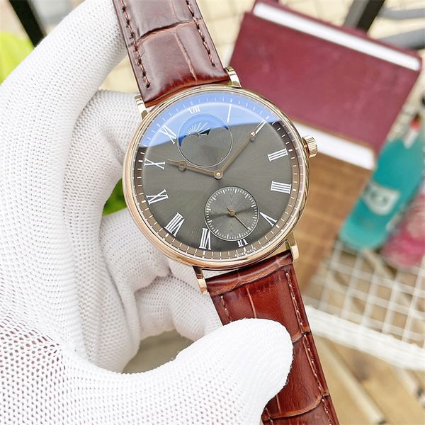 montre de luxe luxury watch men watches 42x13mm automatic mechanical movement 316l steel case leather strap wristwatches, Slivery;brown
montre de luxe luxury watch men watches 42x13mm automatic mechanical movement 316l steel case leather strap wristwatches, Slivery;brown