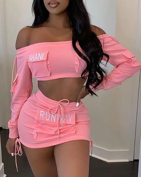 work dresses 2022 fashion women's pocket design letter word collar short jacket skirt suit 2-piece set, White;black
work dresses 2022 fashion women's pocket design letter word collar short jacket skirt suit 2-piece set, White;black