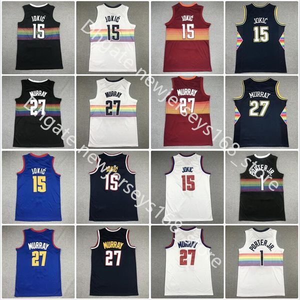 stitched 15 nikola basketball jerseys 2021-22 city navy jokic jamal murray 27 michael porter jr. 1 blue white black orange men sports shirts, Black;red
stitched 15 nikola basketball jerseys 2021-22 city navy jokic jamal murray 27 michael porter jr. 1 blue white black orange men sports shirts, Black;red