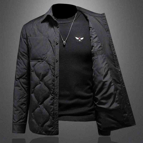 fashion new men's down jacket luxury brand designer wholesale and winter casual shirt collar, Black
fashion new men's down jacket luxury brand designer wholesale and winter casual shirt collar, Black