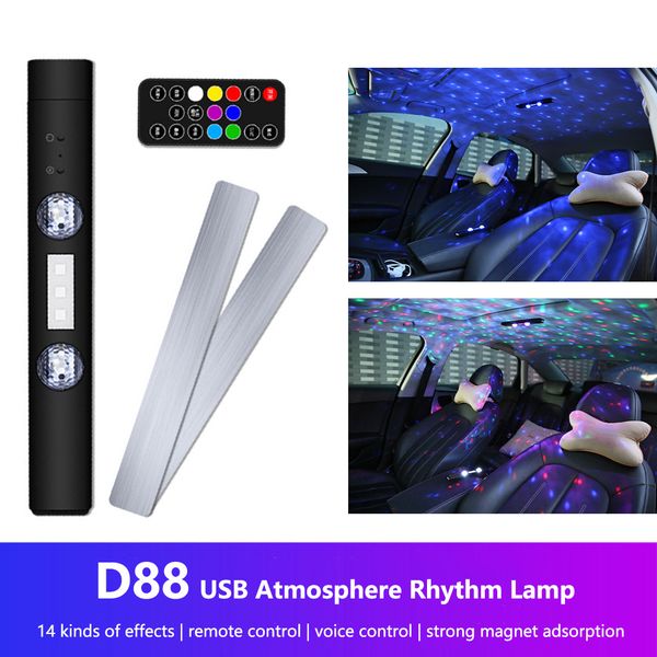 2in1 car led atmosphere lights voice&remotecontrol auto ambient lamp usb rechargeable decorative light car accessories interior
2in1 car led atmosphere lights voice&remotecontrol auto ambient lamp usb rechargeable decorative light car accessories interior
