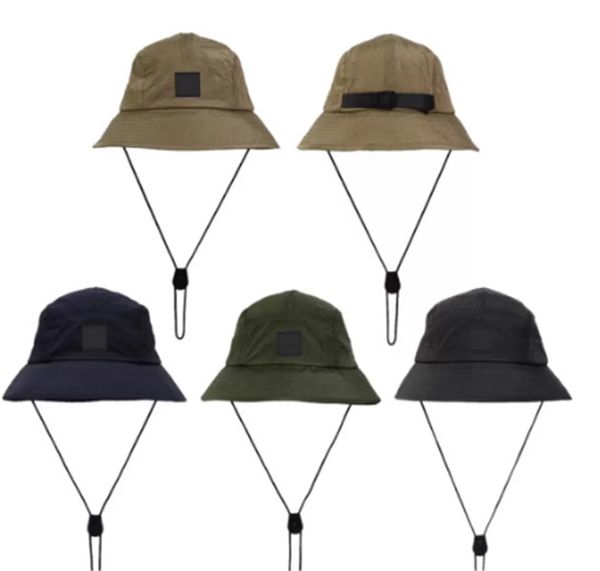 new style bucket hat foldable fisherman hats outdoor sunhat hiking climbing hunting beach fishing caps adjustable men draw string cap, Blue;gray