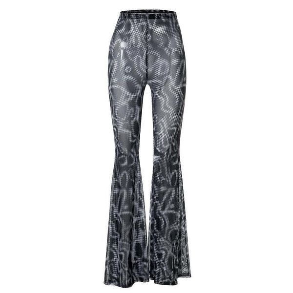 women's pants & capris european and american high waist mesh flared trousers fashion personality printed casual, Black;white
women's pants & capris european and american high waist mesh flared trousers fashion personality printed casual, Black;white