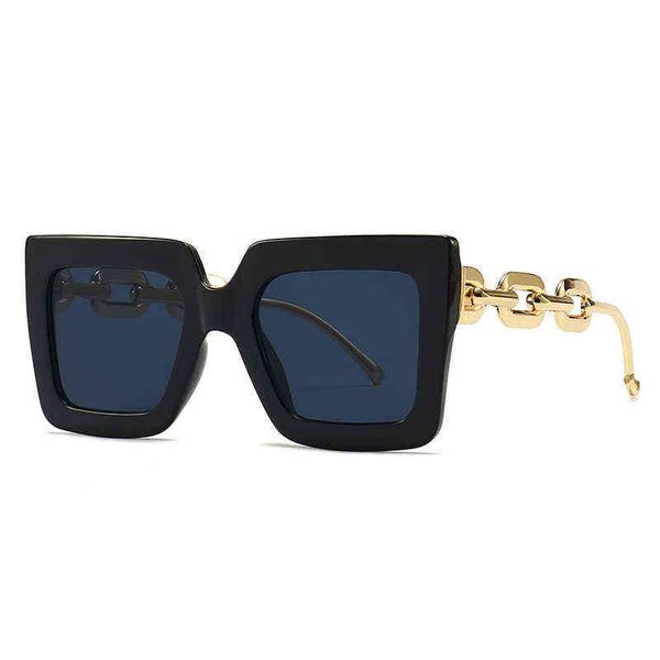sun glass 2022 new fashion square catwalk large frame sunglasses women's popular sunglasses, White;black
sun glass 2022 new fashion square catwalk large frame sunglasses women's popular sunglasses, White;black