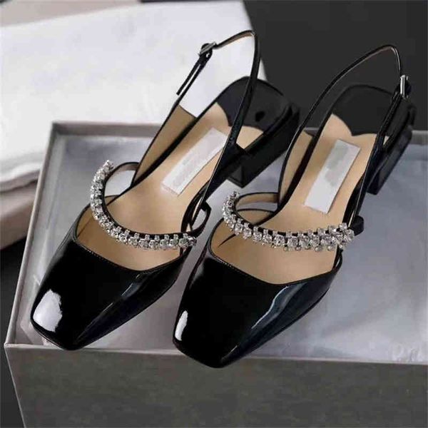 sandals square head mary jane shoes women's summer thick heel half drag back empty baotou one-sided belt sandals, Black
sandals square head mary jane shoes women's summer thick heel half drag back empty baotou one-sided belt sandals, Black