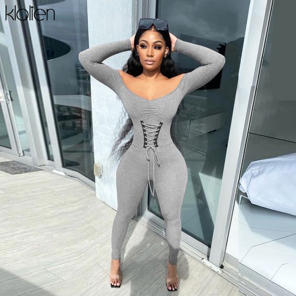 fashion off shoulder bandage skinny solid rib knitted jumpsuit women casual street sporty activewear female romper, Black;white
fashion off shoulder bandage skinny solid rib knitted jumpsuit women casual street sporty activewear female romper, Black;white