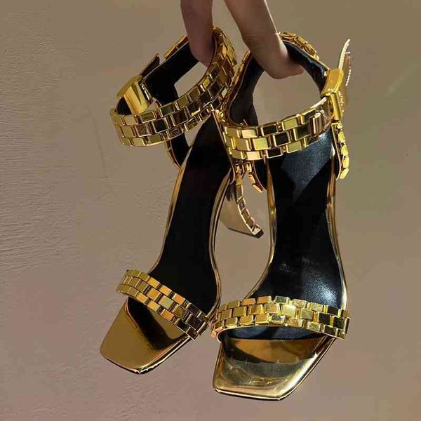 slippers est summer shoes woman blingbling ankle-warp sandals strange style morden lu1a, Black
slippers est summer shoes woman blingbling ankle-warp sandals strange style morden lu1a, Black