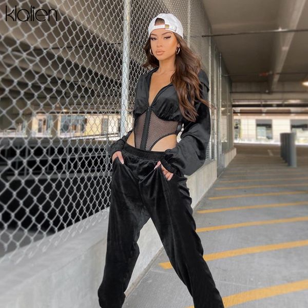 fashion casual mesh patchwork zipper coat and trousers two piece set for women autumn new streetwear thicken suit, Gray
fashion casual mesh patchwork zipper coat and trousers two piece set for women autumn new streetwear thicken suit, Gray