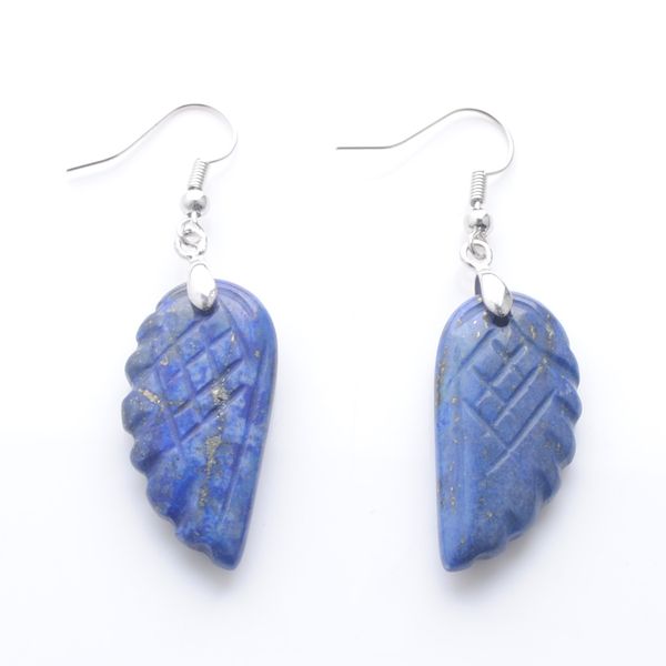 new popular fashion dangle earring for women natural gemstone lapis lazuli carved angel wings shape hanging earrings jewelry dr3296, Silver
new popular fashion dangle earring for women natural gemstone lapis lazuli carved angel wings shape hanging earrings jewelry dr3296, Silver