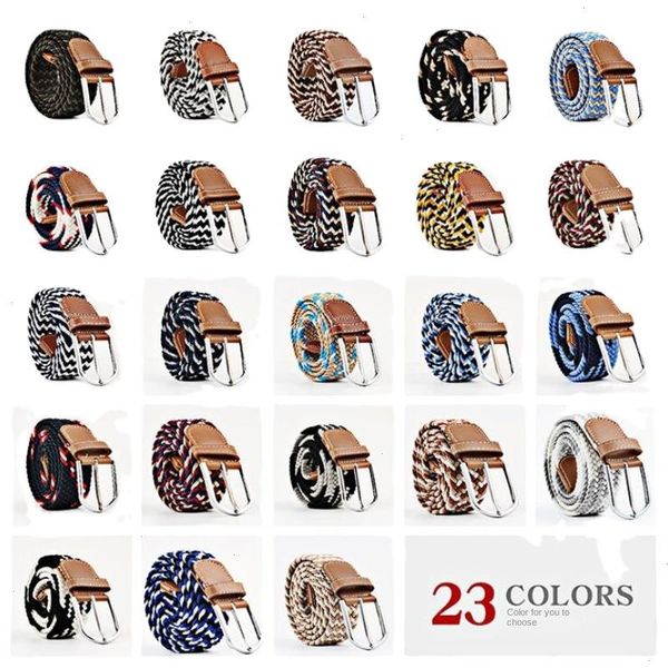 elastic fabric woven casual belt pin buckle expandable braided stretch canvas simple and stylish leisure men women, Black;brown
elastic fabric woven casual belt pin buckle expandable braided stretch canvas simple and stylish leisure men women, Black;brown