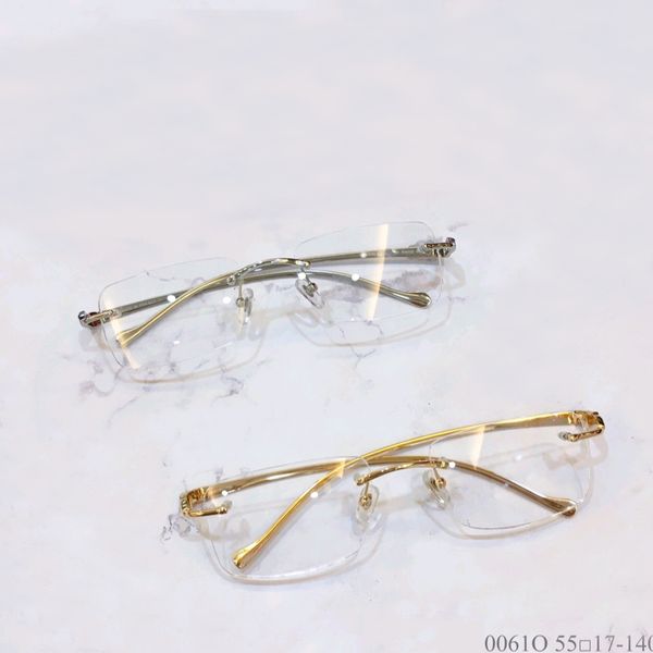 rimless sunglasses gold frame clear lens for men 0061 optical glasses frames eyewear with box, Black
rimless sunglasses gold frame clear lens for men 0061 optical glasses frames eyewear with box, Black