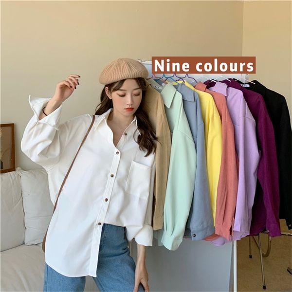 winter women's shirts for women blouse korean style button up flannel shirt long sleeve boyfriend shirts brown oversized 220407, White
winter women's shirts for women blouse korean style button up flannel shirt long sleeve boyfriend shirts brown oversized 220407, White