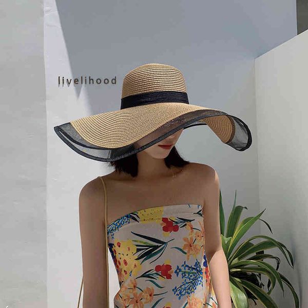 hats large brim covering face temperament european root yarn fisherman women's summer thin sunshade and sunscreen korean straw, Blue;gray
hats large brim covering face temperament european root yarn fisherman women's summer thin sunshade and sunscreen korean straw, Blue;gray