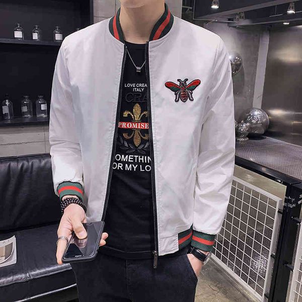 european goods 2022 spring new korean slim fit et men's simple baseball collar short zip trench coat, Black;brown
european goods 2022 spring new korean slim fit et men's simple baseball collar short zip trench coat, Black;brown