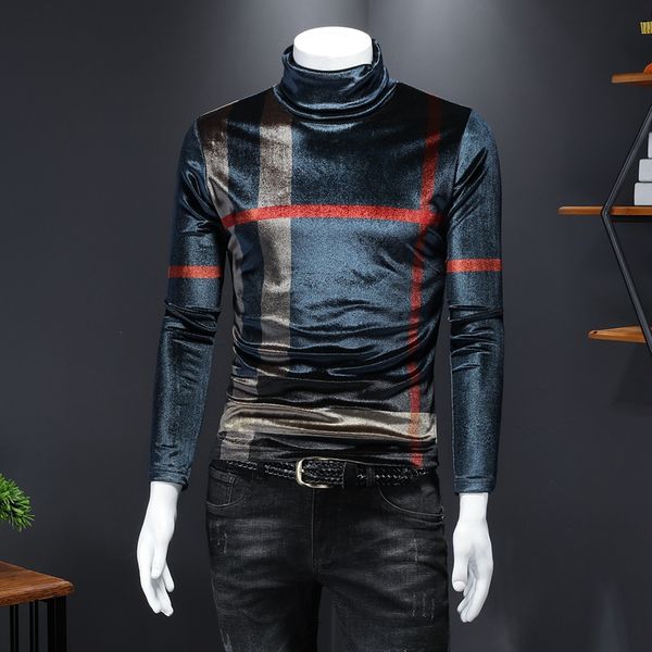 men's t shirts fashion corduroy turtlneck velvet for mens striped shirt slim fit basic long sleeve tight blouse 200 pounds available, White;black
men's t shirts fashion corduroy turtlneck velvet for mens striped shirt slim fit basic long sleeve tight blouse 200 pounds available, White;black