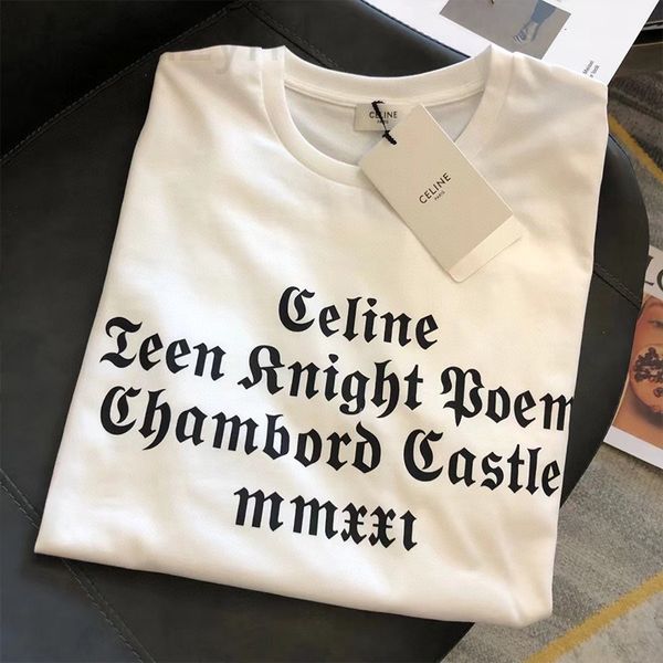 women's t-shirt designer correct version ce family letter printed short sleeved t-shirt women's loose fashion versatile foreign st, White
women's t-shirt designer correct version ce family letter printed short sleeved t-shirt women's loose fashion versatile foreign st, White