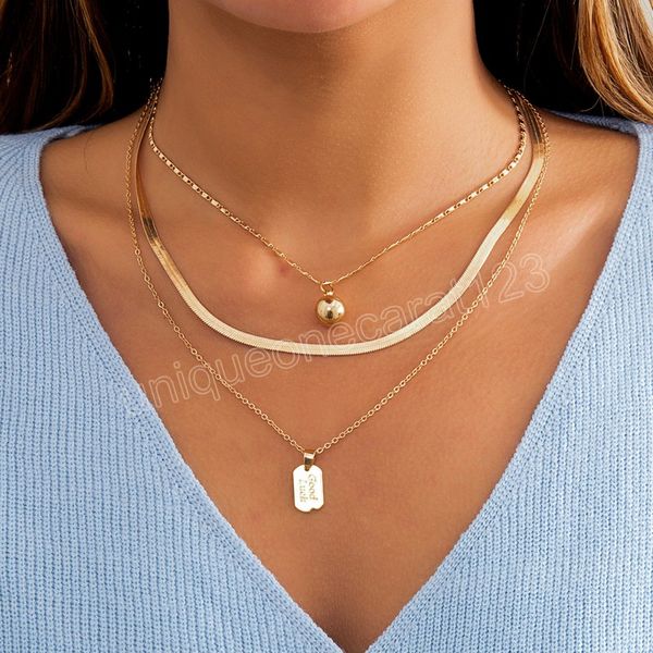 vintage multi layered flat snake chain choker necklaces small ball square pendant necklaces for women neck jewelry, Silver
vintage multi layered flat snake chain choker necklaces small ball square pendant necklaces for women neck jewelry, Silver