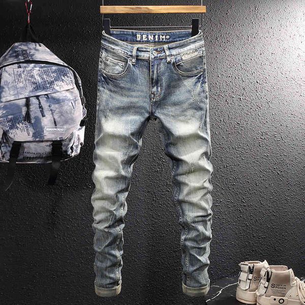men's jeans fashion is old four seasons men's fashion brand elastic slim legged jeans korean version casual and versatile dp64, Blue
men's jeans fashion is old four seasons men's fashion brand elastic slim legged jeans korean version casual and versatile dp64, Blue