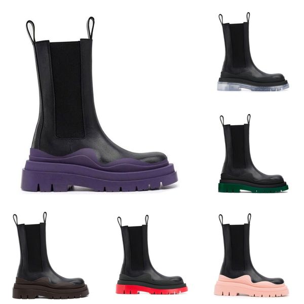 two tone tire chelsea boots women platform chunky boot lady luxe design men calf desiger mid tube calfskin slip on style round toe boots bla, Black
two tone tire chelsea boots women platform chunky boot lady luxe design men calf desiger mid tube calfskin slip on style round toe boots bla, Black
