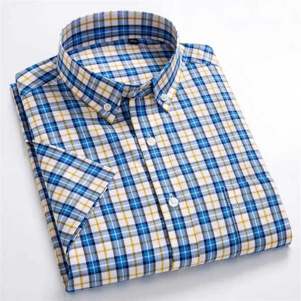 macrosea summer short sleeve plaid shirts fashion men business formal casual shirts 100% cotton slim fit shirts plus size s-8xl 210701, White;black
macrosea summer short sleeve plaid shirts fashion men business formal casual shirts 100% cotton slim fit shirts plus size s-8xl 210701, White;black