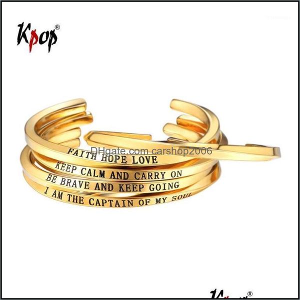 bangle bracelets jewelry kpop cuff statement stainless steel gold color twisted inspirational quote engraved open women gh9781 drop delivery, Black
bangle bracelets jewelry kpop cuff statement stainless steel gold color twisted inspirational quote engraved open women gh9781 drop delivery, Black