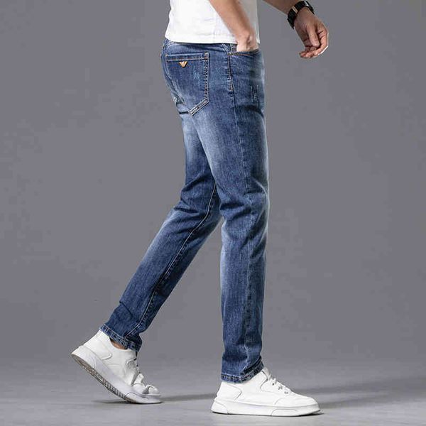 men's jeans quality boutique men's jeans aj spring and summer thin slim fit small feet elastic leisure trend embroidered korean pa, Blue
men's jeans quality boutique men's jeans aj spring and summer thin slim fit small feet elastic leisure trend embroidered korean pa, Blue