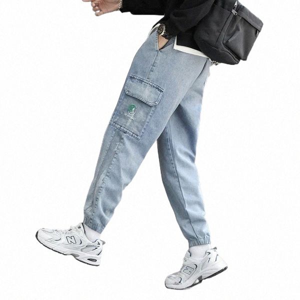 men's jeans 2021 streetwear hip hop cargo pants elastic harun joggers autumn and winter plus velvet men cloth x7yv#, Blue
men's jeans 2021 streetwear hip hop cargo pants elastic harun joggers autumn and winter plus velvet men cloth x7yv#, Blue