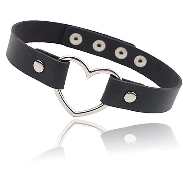 collar necklace love heart adjustable leather choker punk pu goth soft chain for women girls amvfa, Blue;red
collar necklace love heart adjustable leather choker punk pu goth soft chain for women girls amvfa, Blue;red