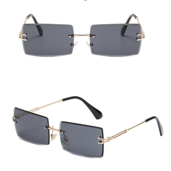 new frameless sunglasses trimmed square gradient glasses men's driving net red street fashion sunglasses, White;black
new frameless sunglasses trimmed square gradient glasses men's driving net red street fashion sunglasses, White;black