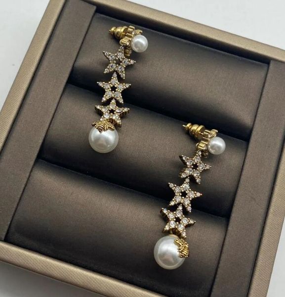 stud charm earrings luxury jewelry designer original packagingor letter djia italian vintage diamond-encrusted five-pointed star pearl bee e, Golden;silver
stud charm earrings luxury jewelry designer original packagingor letter djia italian vintage diamond-encrusted five-pointed star pearl bee e, Golden;silver
