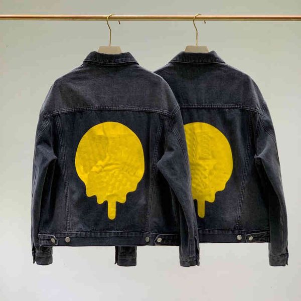 women's jackets spring family men's and women's same back dissolved printing casual loose denim jacket, Black;brown
women's jackets spring family men's and women's same back dissolved printing casual loose denim jacket, Black;brown