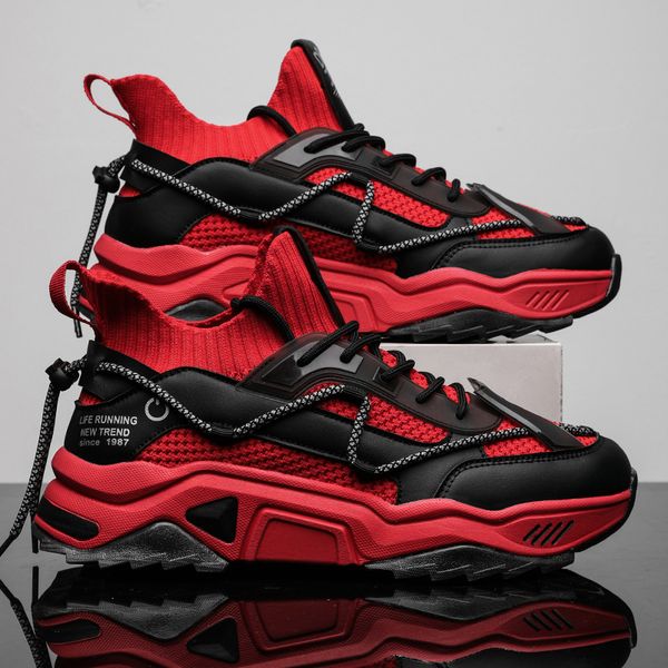 fashion sneakers men lightweight men casual shoes breathable male lace up walking shoes sport running sneaker, Black
fashion sneakers men lightweight men casual shoes breathable male lace up walking shoes sport running sneaker, Black