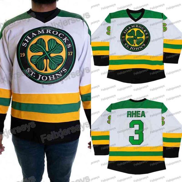 3 st. john's shamrock's ross rhea movie hockey jersey 100% embroidery mens womens youth hockey jerseys fast shipping, Black
3 st. john's shamrock's ross rhea movie hockey jersey 100% embroidery mens womens youth hockey jerseys fast shipping, Black