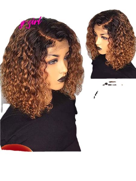 1b 27 ombre 13x4 lace front wigs short curly human hair wigs for women remy peruvian lace bob wigs bleached knots 150% density, Black
1b 27 ombre 13x4 lace front wigs short curly human hair wigs for women remy peruvian lace bob wigs bleached knots 150% density, Black
