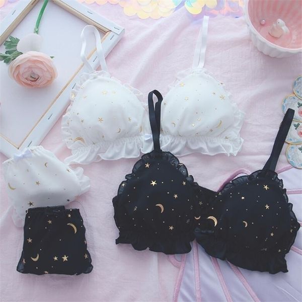 moon star starry star girl heart japanese small chest underwear suit lovely lace steel ring soft girl student bra y200115, Red;black
moon star starry star girl heart japanese small chest underwear suit lovely lace steel ring soft girl student bra y200115, Red;black
