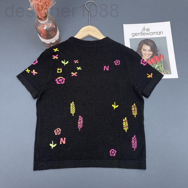 women's t-shirt designer letter embroidered short sleeved bottomed shirt women's 2022 spring and summer design round neck small fr, White
women's t-shirt designer letter embroidered short sleeved bottomed shirt women's 2022 spring and summer design round neck small fr, White