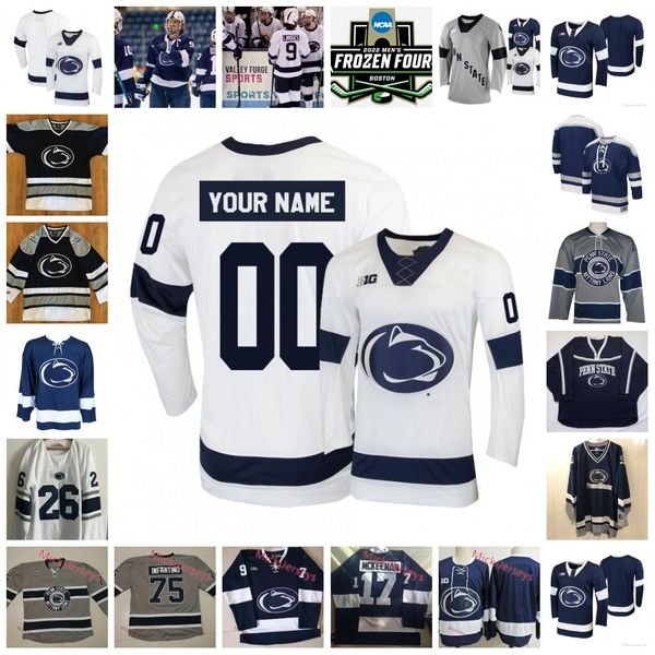 2022 ncaa frozen four penn state nittany lions hockey jersey alex limoges aarne talvitie 4 kris myllari liam folkes chase mclane tyler paque, Black
2022 ncaa frozen four penn state nittany lions hockey jersey alex limoges aarne talvitie 4 kris myllari liam folkes chase mclane tyler paque, Black