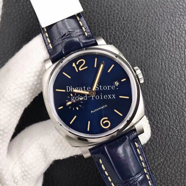 Image of 42mm Watches Men&#039;s Blue Watch Men Automatic P.9000 Mechanical Dive 927 Power VS Reserve Sport Leather VSF Factory Pam Sapphire Date Officine Luminous Wristwatches
