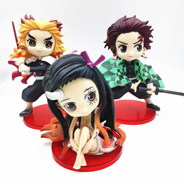 huiya01 14cm kimetsu no yaiba figure rengoku kyoujurou anime demon slayer q ver. tanjirou/nezuko action figure collectible model toys q0722
huiya01 14cm kimetsu no yaiba figure rengoku kyoujurou anime demon slayer q ver. tanjirou/nezuko action figure collectible model toys q0722
